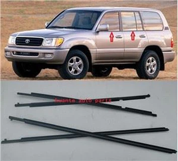 トヨタ ランドクルーザー用 車のドアウィンドウ外側ウェザーストリップ 1998-2007 FZJ100