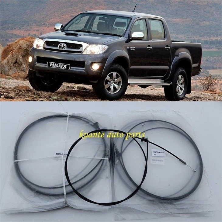 Front Engine Hood Lock Control Cable For Toyota Hilux Vigo 53630-0k010